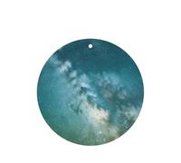 Juego de ambientador colgante de cielo nocturno estrellado, espacio exterior profundo, tarjetas redondas de fragancia de lavanda para interior de automóviles, paquete de 10/24 tarjetas