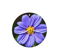 Juego de ambientador colgante de flores moradas, tarjetas redondas de fragancia de lavanda para interiores de automóviles, paquete de 10/24 tarjetas