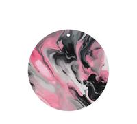 Juego de ambientadores artísticos para colgar de tinta abstracta de color gris mármol, tarjetas redondas de fragancia de lavanda para interiores de automóviles, paquete de 10/24 tarjetas