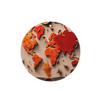 Juego de ambientadores colgantes con mapa del mundo compuesto de especias, tarjetas redondas de fragancia de lavanda para interior de automóviles, paquete de 10/24 tarjetas