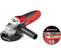 Juego de amoladora angular EINHELL TC-AG 115 + 10 discos adicionales