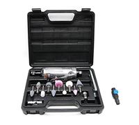 Juego de amoladora neumática de 1/4 pulgadas 22000 RPM ángulo de potencia neumática para moler, pulir y cortar con kit de brocas de caja de almacenamiento