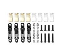 Juego de amortiguadores ajustables de aleación de aluminio de 22 mm para Axial 1/30 SCX30 Ford Bronco AXI-2048 / Jeep Wrangler AXI-2261 Rock Crawler Upgrades - Negro