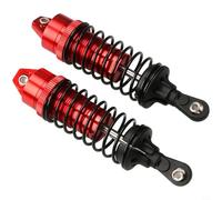 Juego de amortiguadores para Traxxas Slash 4 x 4 1:10, parte delantera de 100,8 mm, parte trasera de 115 mm, piezas de actualización de metal para camión de corto curso RC coche de repuesto (rojo post