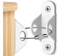 Juego De Anclaje De Pared Muebles Furniture Anchors For Proofing Anti Tip Wall Prevent Pet From Falling Safety Straps(White 2 Sets)