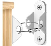 Juego De Anclaje De Pared Muebles Furniture Anchors For Proofing Anti Tip Wall Prevent Pet From Falling Safety Straps(White 1 Set)