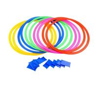 Juego de anillo de campana: círculo de agilidad física, camino de obstáculos para interiores y exteriores, juego de entrenamiento en juegos | cuadrados para niños, juguetes de jardín,