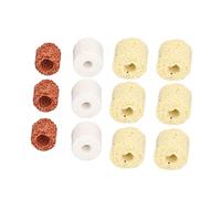 Juego de Anillos de Cerámica Bio Balls, Medios Filtrantes Naturales para Filtración Biológica de Acuario para Peceras, Mezcla Duradera de, Grava y Suelo, 12 Piezas