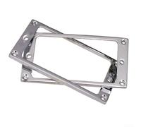 Juego de anillos de montaje de marco envolvente Humbucker de metal para guitarra eléctrica, 2 piezas de aleación de acero con colocación precisa del agujero para un fácil montaje de la pastilla