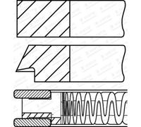 Juego de anillos de pistón GOETZE 08-141300-10