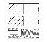 Juego de anillos de pistón GOETZE 08-437700-00