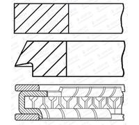 Juego de anillos de pistón GOETZE 08-440700-00