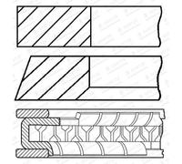 Juego de anillos de pistón GOETZE 08-450000-10