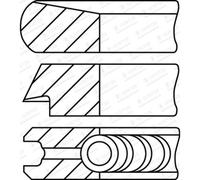 Juego de anillos de pistón GOETZE 08-452400-00