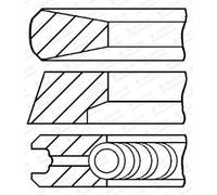 Juego de anillos de pistón GOETZE 08-854700-00
