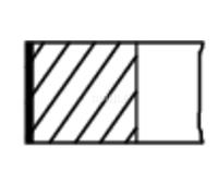 Juego de anillos de pistón MAHLE 001 14 N0