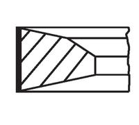 Juego de anillos de pistón MAHLE 061 RS 00112 0V0