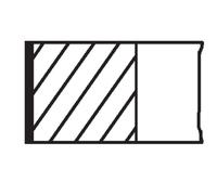 Juego de anillos de pistón MAHLE 222 RS 00102 0N0