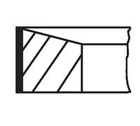 MAHLE Aftermarket Juego de aros de pistón para TOYOTA: Land Cruiser, Hilux, Dyna (Ref: 607 RS 00118 0N0)