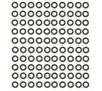 Juego de anillos de retención de 1/2 pulgada, anillos de acero para herramienta de llave de impacto, 50 unidades (100 piezas)