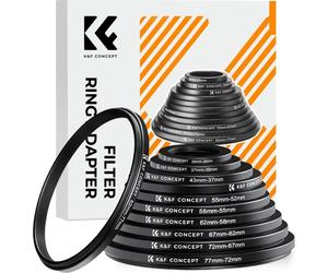 Juego de anillos escalonados K&F Concept de 11 piezas (26-82 mm)