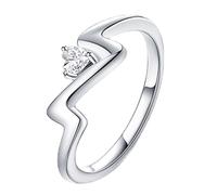 Juego de anillos para hombre, diseño barato + iluminación de circonita: anillos de plástico modernos y armoniosos, Einheitsgröße, Cobre, Sin piedra preciosa