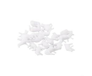 Juego de animales de oveja de granja de ferrocarril a escala 1:87, 6 estilos, paisaje de plástico para trenes y dioramas