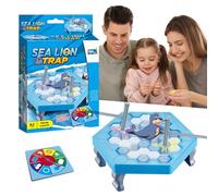 Juego De Animales En El Hielo,Juego De Mesa Estrategico para Dos Jugadores | Desafíos Interactivos De Rescate Animal Divertidos para Reuniones Familiares Y Educación Temprana