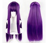 Juego de Anime Frieren: más allá del final del viaje, peluca de Cosplay de helecho, peluca larga de color púrpura, pelucas sintéticas resistentes al calor para disfraces de Halloween,