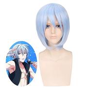 Juego de Anime IDOLiSH7 Peluca YOTSUBA TAMAKI Cosplay Cabello Azul claro Corto Sintético Resistente al calor Peluca Comiket Juego de roles PL-614