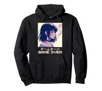 Juego de Anime Triste Japonés de los 90 para Chicas Over Vaporwave Aesthetic Sudadera con Capucha
