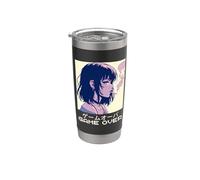 Juego de Anime Triste Japonés de los 90 para Chicas Over Vaporwave Aesthetic Vaso térmico de acero inoxidable de doble pared