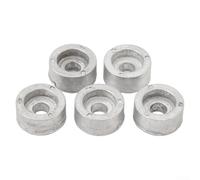 Juego de ánodos de zinc de 5 piezas, para motor fueraborda Suzuki 4Str 55321-87J01 55321-87J00, ánodos de sacrificio marinos redondos para 4 motores de barco de 9.9-300HP en entornos de agua salada