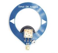Juego de antena de bucle donut para receptor Malaquita DSP2, SW 4-24MHz y 500kHz-2MHz, antena de sintonización de banda estrecha de alta impedancia para radio HF (azul)