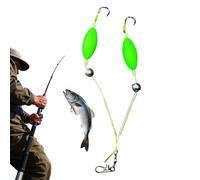 Juego de Anzuelos de Pesca | Juego De Anzuelos Dobles Reversos | Dinámico Resistente A Impactos para Bagre De Agua Salada Y De Agua Dulce