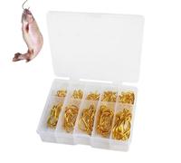 Juego De Anzuelos De pesccas - 100 Piezas De Anzuelo Afilado con Púas, Construcción De Metal Resistente | Anzuelos De Púas con Diseño De Penetración Eficiente para pesccas En Mar, Río, Lago, Lucio