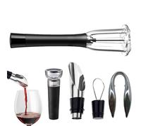 Juego de apertura de vino a presión de aire, extracción de corcho con bomba de aire, bomba de aire para extracción de corcho con cortador para lámina, vertedor aireador, tapón de vacío, eficientes