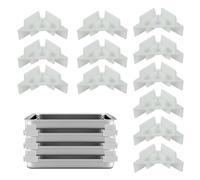 Juego de apiladores para bandejas de horno, juego apilador para bandejas - Armario Dispensa Liofilizador Bandejas Apiladores 12 unidades | Contenedor para hielo para congelador, soporte para bandeja