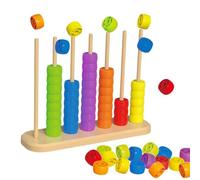 Juego de Apilamiento para Niños - de Anillos de Patrones Rápidos Competitivo - Clásico Juego de Mesa para Ejercitar la Mente - para Niños, Adultos, Hogar, Escuela, Jardín,