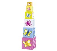Juego De Apilar Cubos De Madera Susibelle Grandes Cubos Goki 58508