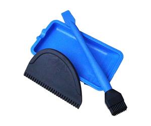 Juego de aplicadores de pegamento para madera: kit de 3 piezas con bandeja de cepillo de silicona y peine, esparcidor de pegaamento multifuncional para carpintería, manualidades, papel, cuero