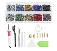 Juego de Aplicadores Hotfix Aplicador de Diamantes de Imitación Hot Fix Herramienta Aplicadora Hot Fix Bedazzler Kit Operación Simple Herramientas Aplicadoras Hotfix (Enchufe