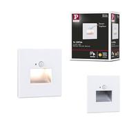 Juego de apliques empotrables Paulmann Edge con sensor, 1x1,2 W, 2700 K, blanco mate