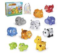 Juego de aprendizaje de los juguetes para 2 3 4 aos 52 PCS ABC Animal Alphabet Match Game con maysculas en minsculas onduladas 10 Figuras de a
