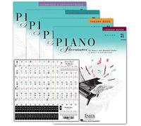 Juego de aprendizaje de piano Adventures Nivel 3A por Nancy Faber - Lección, Teoría, Performance, Técnica y Artistry Libros y Julieta Música Piano Teclas 88/61/54/49 Juego completo de pegatinas