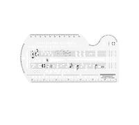 Juego de aprendizaje profesional para personal de música, incluye guía de notación, regla teórica, tabla de práctica para varios niveles de habilidad, educación musical portátil