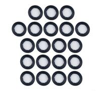 Juego de arandelas de filtro de malla de acero inoxidable 40, 20 piezas con sello de goma para manguera de ducha de mano y cabezales de grifo de 1/2 pulgada (20 piezas)