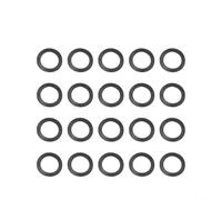 Juego de arandelas de goma y anillos de repuesto para tuerca de mancuerna Spinlock, ofrecido en 10 o 20 piezas para mantener la función de tuerca de mancuerna (20 piezas planas)