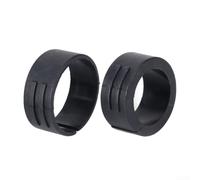 Juego de arandelas de montaje para computadora de ciclismo, paquete de 4 juntas de plástico de 25,4 mm y 31,8 mm para adaptador de manillar Garmin, color negro