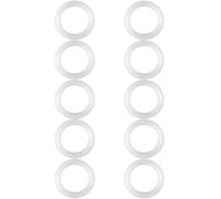 Juego de Arandelas de Sellado de Silicona 10 Piezas, Junta Tórica Triple Abrazadera 1.5" Accesorios para Férula Sanitaria, Arandela de Juntas de Repuesto Industrial Alimentario